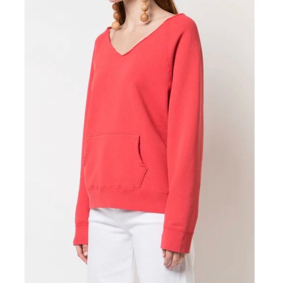 Nili Lotan Tiara V Neck Sweatshirt 